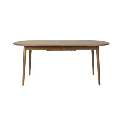 ZUIVER Twist matbord, w. utdragbar, oval - brun valnötsfinish (240x90)