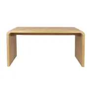 ZUIVER Brave matbord, rektangulärt - naturlig ekfanér och gummiträ (160x80)