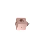 AVOLT - Square 2 Socket Extender med 30 W dubbel USB-C Old Pink –