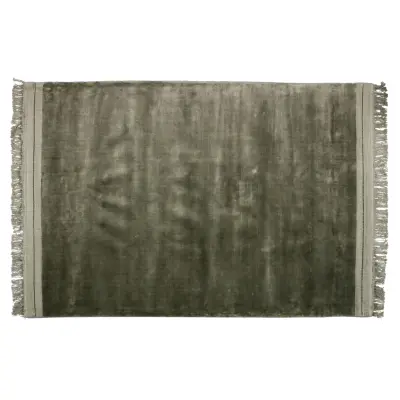 BEPUREHOME Collection matta, rektangulär - varmgrön viskos