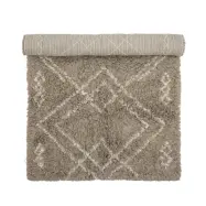 BLOOMINGVILLE Edea matta, rektangulär - brun bomull (150x90)