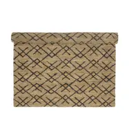 BLOOMINGVILLE Gaya matta, rektangulär - naturlig och svart jute (215x150)