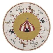 BLOOMINGVILLE MINI Ville Matta, Gul, Bomull D: 110 cm