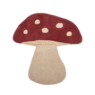 Bloomingville - Mushroom Matta 85x90 Red