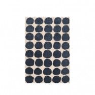 Chhatwal&Jonsson Big Dots matta light khaki/blue melange, 180x270 cm