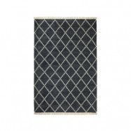 Chhatwal&Jonsson Kochi matta black/offwhite, bambu/silke, 230x320 cm