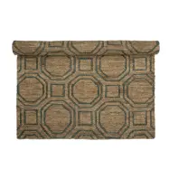 CREATIVE COLLECTION Fry matta, rektangulär - naturlig jute (210x150)