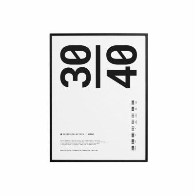 Ram Trä Plexi Svart 30x40 cm