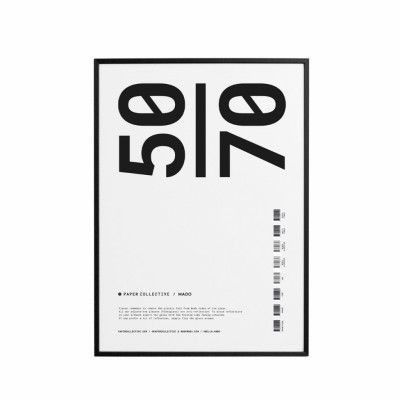 Ram Trä Plexi Svart 50x70 cm