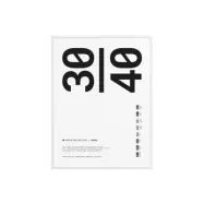 Ram Trä Plexi Vit 30x40 cm