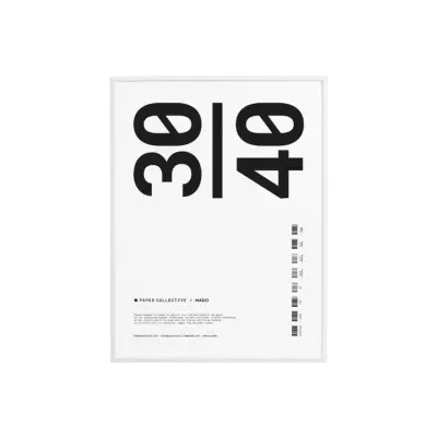 Ram Trä Plexi Vit 30x40 cm