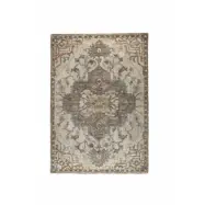 DUTCHBONE Amori matta, rektangulär - grå och tegel polyester och ull (160X230)