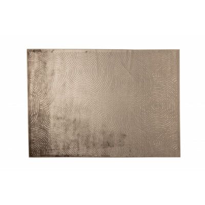 DUTCHBONE Dots matta, rektangulär - karamellbrun polyester, viskos, linne (170X240)