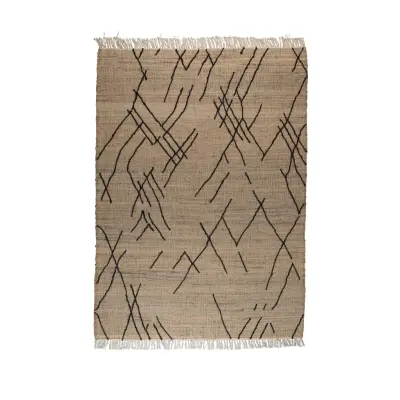 DUTCHBONE Ishank matta, rektangulär - brun ull (170X240)