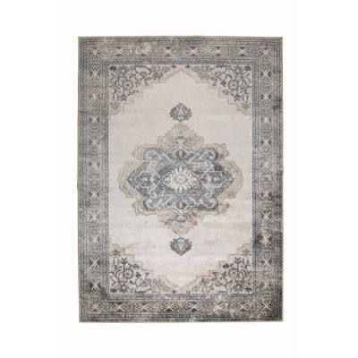 DUTCHBONE Mahal matta, rektangulär - grå bomull, polyester, rayon