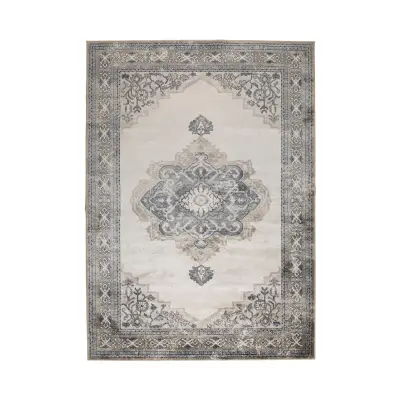 DUTCHBONE Mahal matta, rektangulär - grå bomull, polyester, rayon