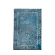 DUTCHBONE Robust matta, rektangulär - Havsblå bomull, polyester, viskos (170X240)