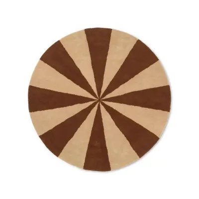 ferm LIVING - Arch Tufted Matta Large Mörk Brick/Off-White