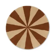 ferm LIVING - Arch Tufted Matta Small Mörk Brick/Off-White