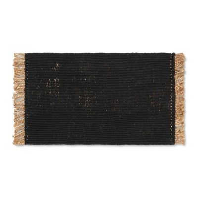 ferm LIVING - Block Mat Black/Natural ferm LIVING