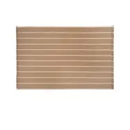 ferm LIVING - Calm Kelim Matta 140x200 Mörk Sand/Off-White