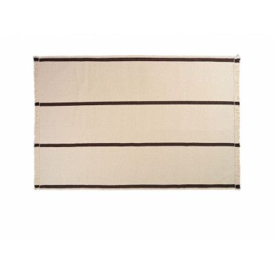 ferm LIVING - Calm Kelim Matta 140x200 Off-White/Coffee-