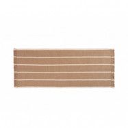 ferm LIVING - Calm Kelim Runner 80x200 Dark Sand/Off-White