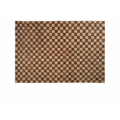 ferm LIVING - Check Matta 140x200 Coffee/Natural
