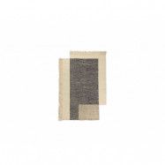 ferm LIVING - Counter Rug 140 x 200 Charcoal/Off-White