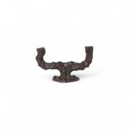 ferm LIVING - Dito Candle Holder Double Dark Brown
