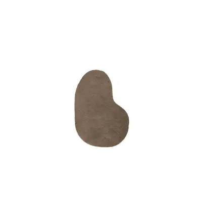 ferm LIVING - Forma Wool Matta Large Ash Brown