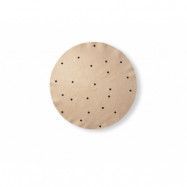 ferm LIVING - Jute Matta Large Black Dots