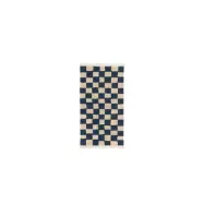 ferm LIVING - Mara Washable Matta Deep Blue/Warm Sand