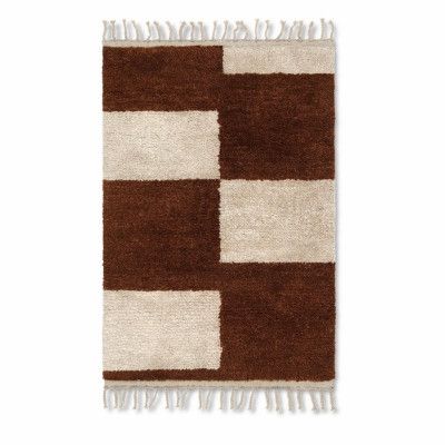 Matta Mara 120x180 cm Vit/Brun