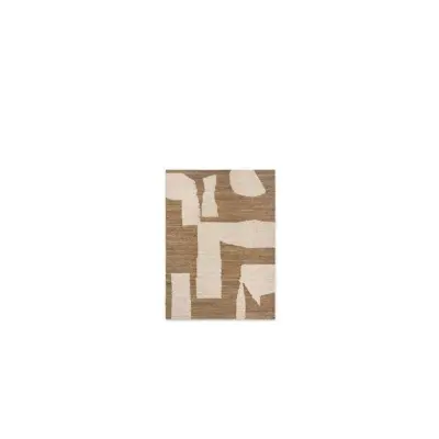 ferm LIVING - Piece Matta 140x200 Off-White/Toffee