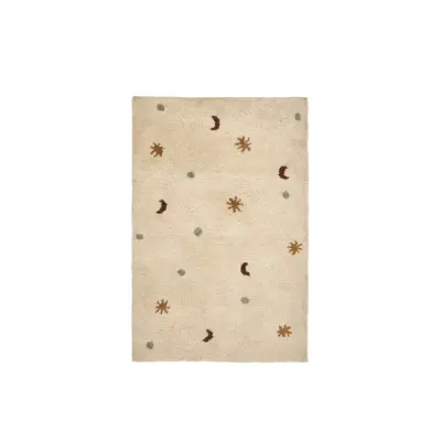 ferm LIVING - Skye matta, krämfärgad, 120 x 80 cm, tuftad ull –