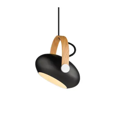 Halo Design D.C  Taklampa Ø18 G9,  Svart / Ek