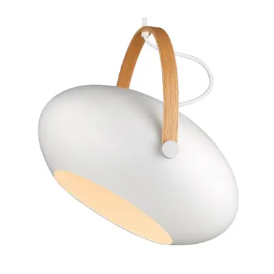 Halo Design D.C  Taklampa Ø40 E27, Vit / Ek