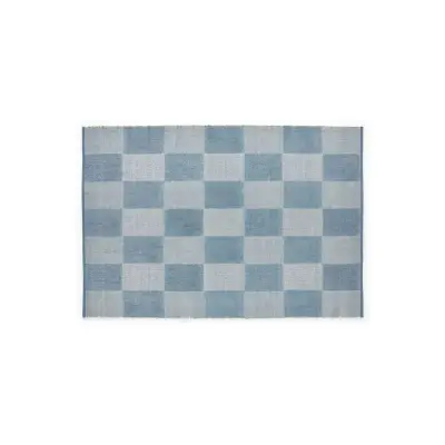 HAY - Check Matta Small 140x200 Light Blue