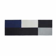 HAY Ethan Cook Flat Works matta 80x250 cm Black-blue