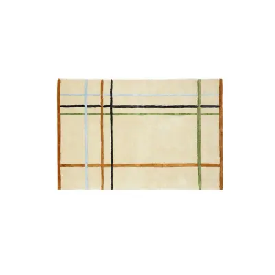 Hübsch - Fluffy Matta 120x180 Beige/Multicolor