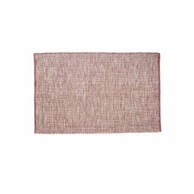 Hübsch - Poppy Rug 120x180 Burgundy/White