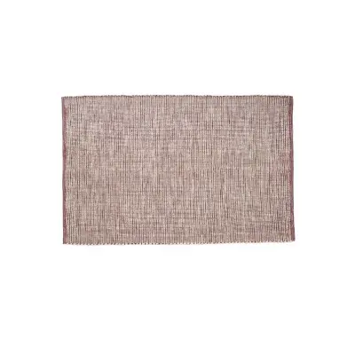 Hübsch - Poppy Rug 120x180 Burgundy/White