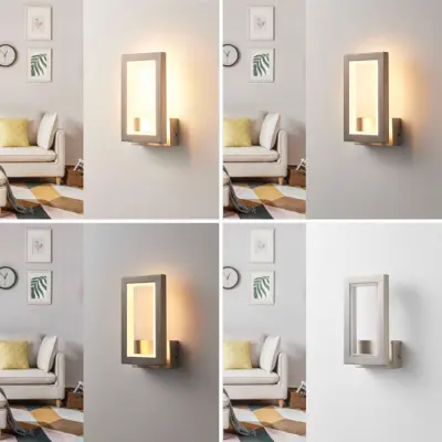Heriba LED Vägglampa Matt Nickel Lucande - Vardagsrum - Modern - Metall - Vinklad