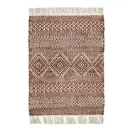 House Doctor - Etnisk matta brun jute längd 90 cm