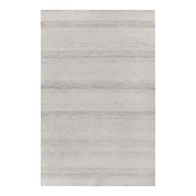 HOUSE NORDIC Adoni matta, rektangulär - benvit/ljusgrå ull/bomull