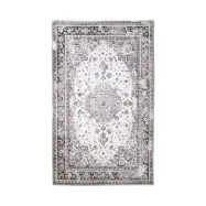 HOUSE NORDIC Havana matta - vit och svart chenille polyester (160x230)