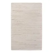 HOUSE NORDIC Mango matta, rektangulär - benvitt tyg (200x300)