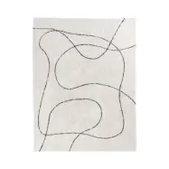 HOUSE NORDIC Tampa matta, rektangulär - naturlig bomull med tryck (230x160)