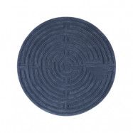 Kateha Minilabyrint matta rund storm blue, 130 cm